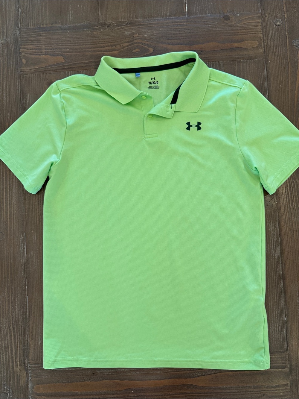 Boys Under Armour Performance Polo Youth Large